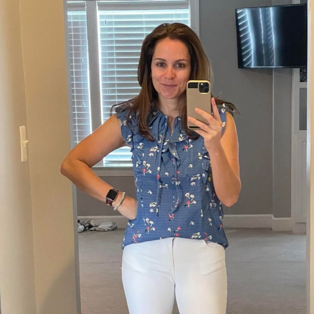 LOFT Floral Print Top. New with Tags. Sz XS.